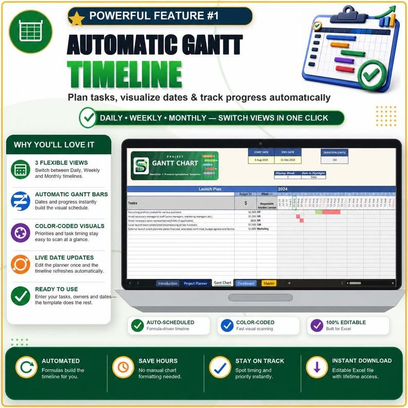 Gantt Chart Template - Image 3