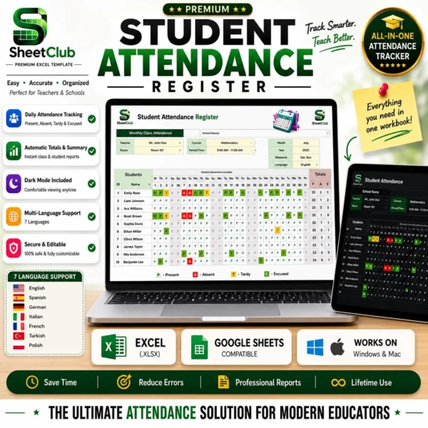 Student Attendance Register 1.2