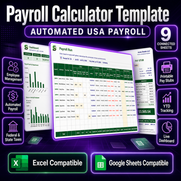 USA Payroll Manager Template