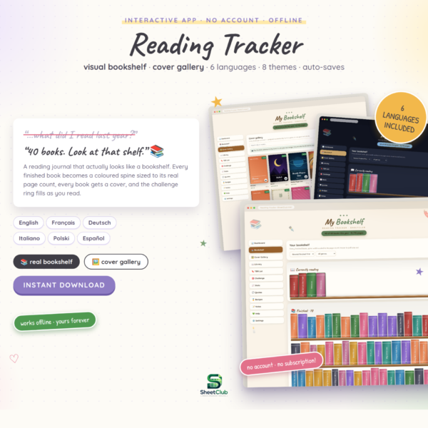 Reading Tracker HTML