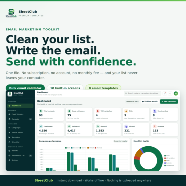 Email Marketing Toolkit HTML