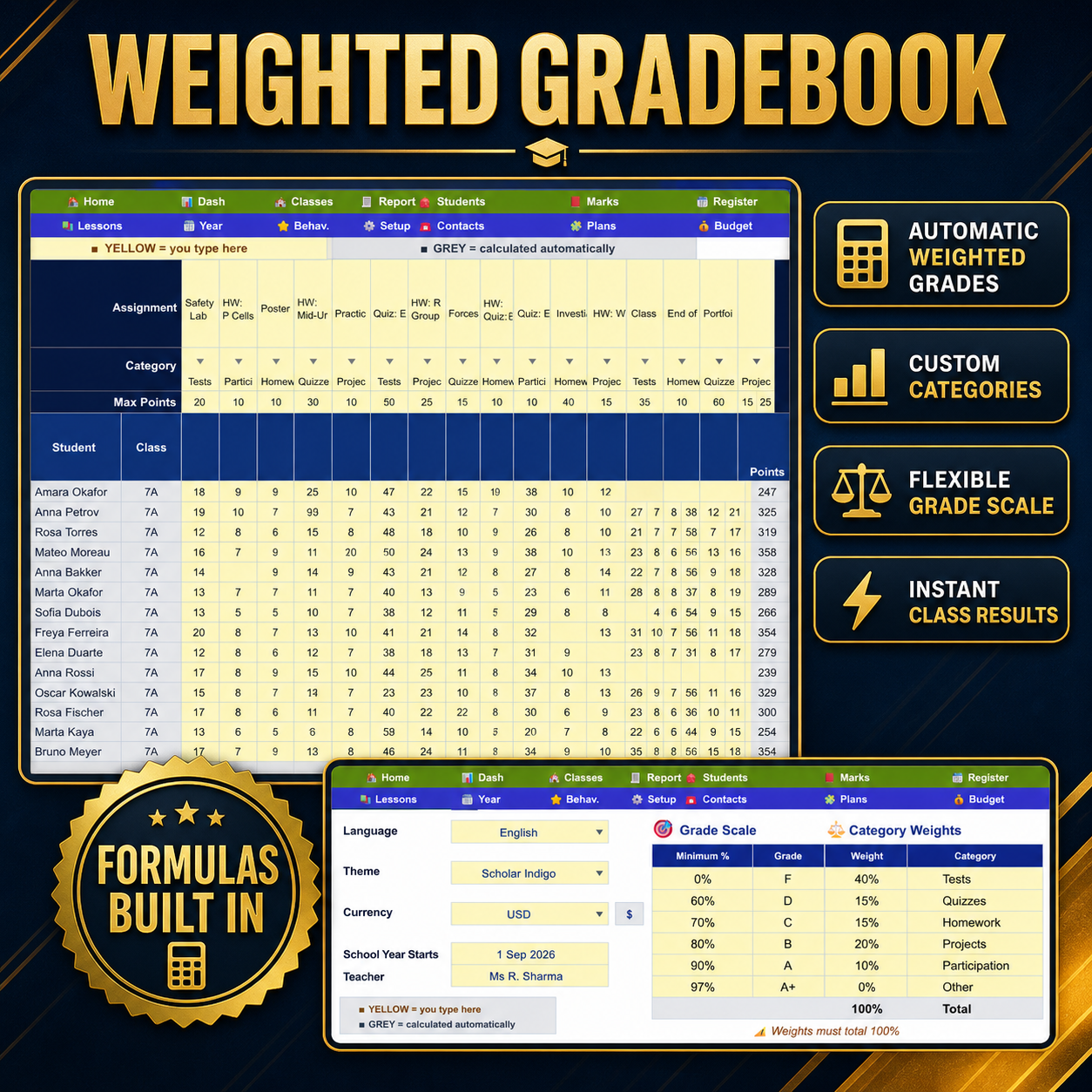 Teacher Planner & Gradebook - Image 12