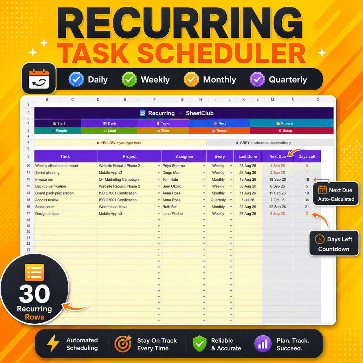 Task Tracker Spreadsheet - Image 9