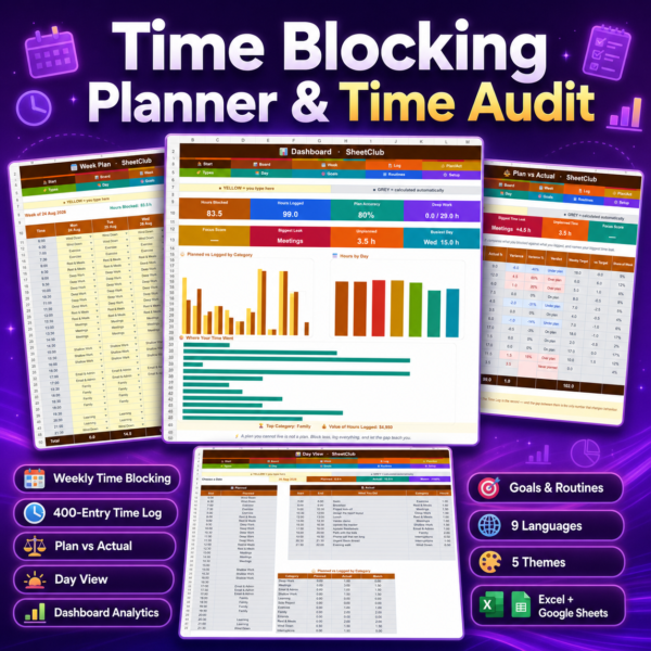Time Blocking Planner